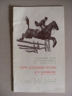 Depliant/Programma I°Concorso Ippico Internazionale Di Brescia "Coppa Alessandro Bettoni" 1953 Stadio Comunale Rigamonti - Advertising