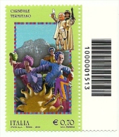 2013 - Italia 3431 Folclore - Codice A Barre ---- - 2011-20:  Nuevos