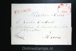 Nederland: Cover Edam Naar Hoorn 1836, Franco En Aankomststempel (vaag) - ...-1852 Precursores