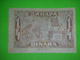 R!,SHS Kingdom,Serbia,Croatia,Slovenia,0.25 Dinar,25 Para,banknote,paper Money,bill,vintage - Servië