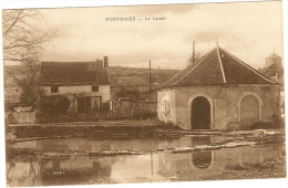 71- Saône Et Loire_ Fontaine _ Le Lavoir (sépia) - Otros & Sin Clasificación