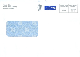 Irland Kilkenny Postage Paid Patents Office Harfe Luftpostbrief - Interi Postali