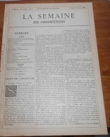 La Semaine Des Constructeurs. N°7.11 Août 1888. Château De La R...près De Moulins Dans L´Allier. - Revues Anciennes - Avant 1900