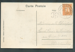 N°108 Obl. Sc Ambulant ADINKERKE-GENT (GAND)  Sur C.V  Du 11-VII-1914 Vers Bruxelles.  TB  - 9261 - Ambulants