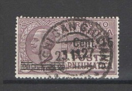 REGNO 1927 POSTA PNEUMATICA 15 C. SU 20 C. ANNULLATO - Pneumatische Post