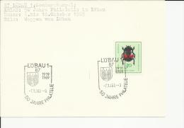 ALEMANIA DDR LOBAU ESCUDO HERALDICO - Briefe U. Dokumente