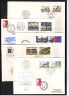 SUEDE - DANEMARK - NORVEGE - ISLANDE - FINLANDE - EUROPA / NORDEN 1986 - 5 ENVELOPPES FDC  (ref 5014) - Lettres & Documents