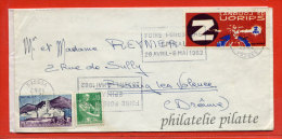 FRANCE LETTRE DE 1962 AVEC VIGNETTE DU JOURNAL DE SPIROU BANDE DESSINEE - Cartas & Documentos