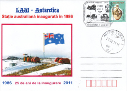 EXPLORERS, LAW ANTARCTIK BASE, SPECIAL COVER, 2011, ROMANIA - Bases Antarctiques
