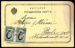 BULGARIA TO GERMANY Card 1912 W/Advertising VF - Brieven En Documenten