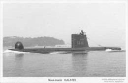 Sous-marin GALATEE (Marine Nationale) - Carte Photo éd. Marius Bar - Bateau/ship/schiff - Submarines