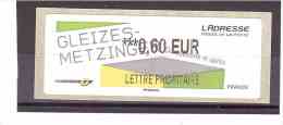 1105 ** Y&T  (Gleizes Metzinger Musée Postale L´adresse)  *FRANCE*  25/25 - 2010-... Illustrated Franking Labels