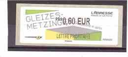 1105 ** Y&T  (Gleizes Metzinger Musée Postale L´adresse)  *FRANCE*  25/25 - 2010-... Viñetas De Franqueo Illustradas
