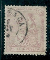Spain 1873 Edifil 132 SG 208 Used - Usati