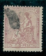 Spain 1873 Edifil 132 SG 208 Used - Usati