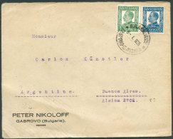 BULGARIA TO ARGENTINA Cover W/Advertising 1935 VF - Covers & Documents