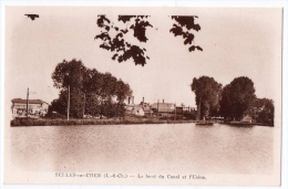 Selles-sur-Cher, Le Bord Du Canal Et L'usine, éd. L. Lenorman - Selles Sur Cher