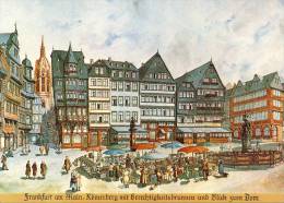 Briefkaart / Postkarte BRD - Alt Frankfurt - Illustrated Postcards - Mint
