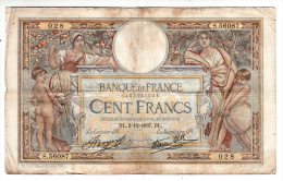 Billet - 100 Francs Merson - DL.2.12.1937 - S.56087 - 100 F 1908-1939 ''Luc Olivier Merson''