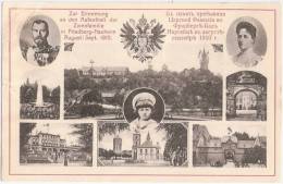 Friedberg Nauheim Kuraufenthalt Zar Nikolaus II + Gemahlin Zarewitsch Tsar Czar Romanow  August - September 1910 Ungelau - Friedberg