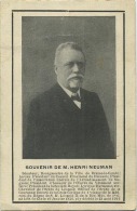 Braine-Le-Comte :  M. Henri  Neuman : Bourgemestre -  Burgemeester - Braine-le-Comte