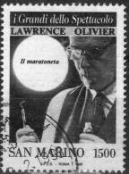 1990 San Marino - I Grandi Dello Spettacolo. Lawrence Olivier 1500 L - Usati