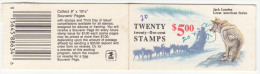 Booklet, United States, $5.00 Jack London, Author, Famous People, Dog Wrapper, ZIP Code, 1988 , As Scan - 3. 1981-...