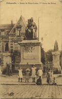 Philippeville :  Statue De Marie-Louise ( Ecrit Avec Timbre ) - Philippeville