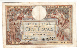 Billet - 100 Francs Merson -  EA.13.2.1936 - J.50485 - 100 F 1908-1939 ''Luc Olivier Merson''