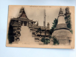 Carte Postale Ancienne : Exposition Universelle 1900 : Pavillon Du CAMBODGE - Cambodge