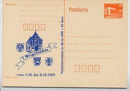 DDR P86II-44-89 C69 Privater Zudruck PRIGNITZSCHAU KYRITZ 1989 - Cartes Postales Privées - Neuves