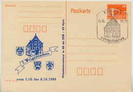 DDR P86II-44-89 C69 Privater Zudruck PRIGNITZSCHAU KYRITZ Sost. 1989 - Cartes Postales Privées - Oblitérées