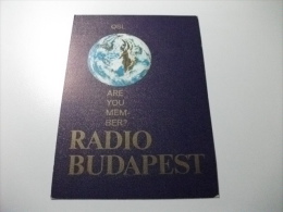 QLS CARTOLINA  RADIO BUDAPEST  UNGHERIA - Radio
