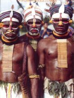 (145) Papua New Guinea Warrior Clan Men - Papua New Guinea