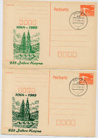 DDR P86II-23-89 C78 2 Postkarten Privater Zudruck 925 JAHRE KAYNA Sost. 1989 - Cartes Postales Privées - Oblitérées