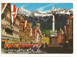 Cp, Autriche, Innsbruck,  Maria-Theresien-Strasse, Bande De Witten, écrite - Innsbruck