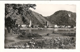 Cp, Allemagne, St-Goar Am Rhein, Rheinanlagen Mit Blick Auf St.Goarshausen Und Burg Katz - St. Goar