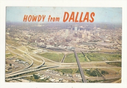 Cp, Etats-Unis, Dallas, Aerial View Of Big D, Voyagée 1963 - Dallas