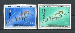 Nlle Hébrides 1979  N° 551/552 ** Neufs = MNH Superbe Cote: 2.80 €  Carte Des îles - Neufs