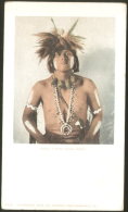 NATIVE AMERICAN INDIAN TAQUI A MOKI SNAKE PRIEST OLD VINTAGE POSTCARD 1902 - Non Classificati