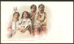 NATIVE AMERICAN UTE INDIANS OLD VINTAGE POSTCARD 1899 - Ohne Zuordnung