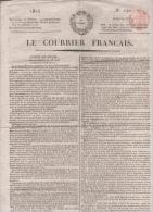 LE COURRIER FRANCAIS 29 04 1824 - CHAMBRE DES DEPUTES RENTES DE SAINT GERY DE BOUVILLE CASIMIR PERRIER DE VILLELE - 1800 - 1849