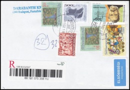 Hungary 2002, Registered Cover W./ Postmark Budapest - Covers & Documents