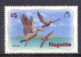 Naa1267 FAUNA VOGELS PELIKAAN PELICANS BIRDS VÖGEL AVES OISEAUX ANGUILLA 1982 PF/MNH - Pélicans