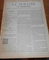 La Semaine Des Constructeurs. N°17. 20 Octobre 1888. Piscine Populaire à Reims. - Riviste - Ante 1900