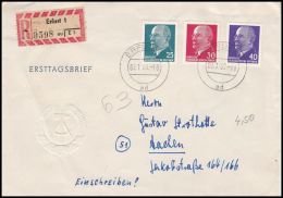 Germany GDR 1963, Registered Cover Erfurt To Aachen - Brieven En Documenten