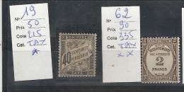 TAXES NEUFS  SANS CH - 1859-1959 Mint/hinged