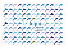 Carte Publicitaire - Restaurant Le Delphin - Port Des Minimes La Rochelle - Restaurantes