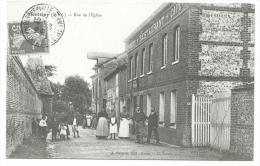 Montigny : Rue De L' Eglise  4ème Salon De La Carte Postale Tirage Limité 0081/ 1000 Format Cpa - Bourses & Salons De Collections