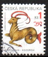 CZECH REPUBLIC 1998 Signs Of The Zodiac - 1k Capricorn FU - Used Stamps